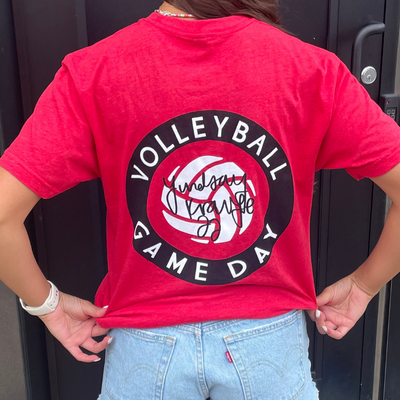 Nebraska Volleyball Lindsay Krause T-shirt | Game Day Red | Volleyball #22 | Multiple Size Options