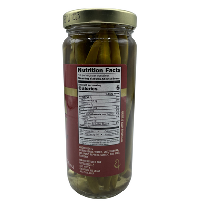 Pickled Green Beans | Family Recipe | Made in Nebraska | Garlic and Dill Flavor | Excellent Appetizer | 12 oz. Jar