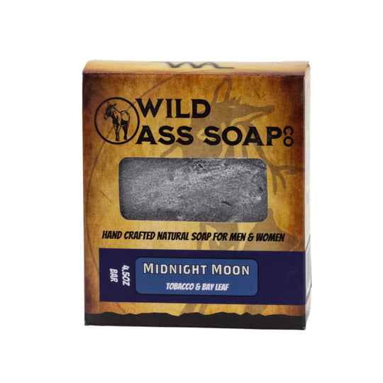 Tallow Bar Soap | 4.5 oz | Midnight Moon | Palm Oil Free | Paraben Free | Wild Ass Soap | Made in McCook, NE