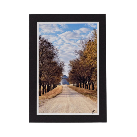 Black Greeting Card | Blank | Beautiful Photograph Cover | KJ Made | Made in Gibbon, NE