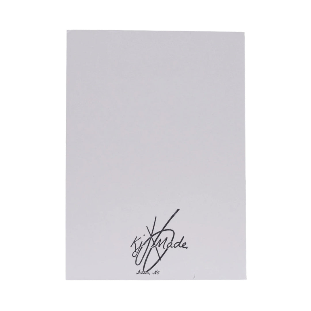 White Greeting Card | Blank | Remarkable Photograph Cover | KJ Made | Made in Gibbon, NE