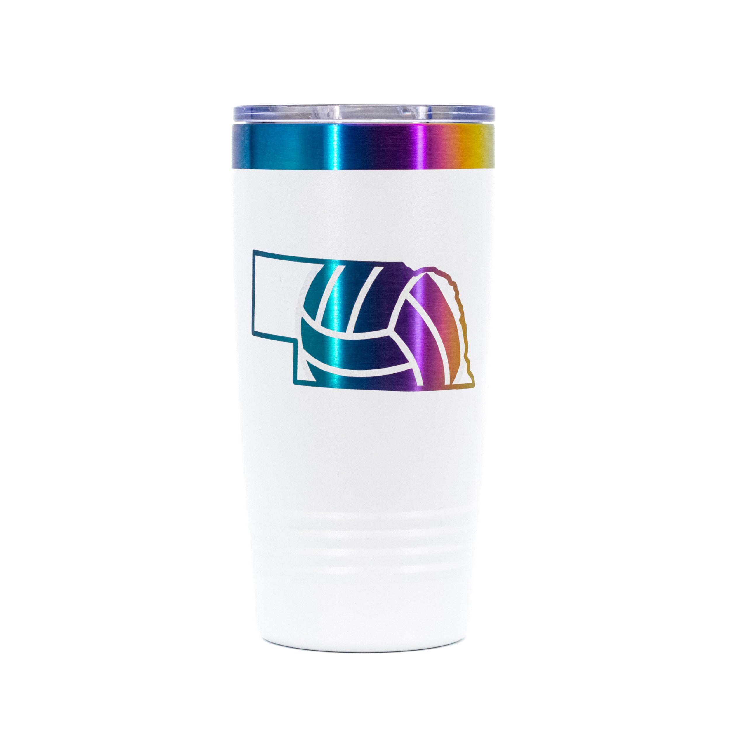 Chrome Volleyball Tumbler