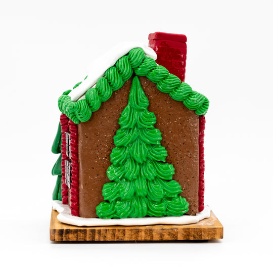 Small Gingerbread House | Holiday Decor | Gingerbread Man's House | Fun & Cute Holiday Decor | Made in Scottsbluff, NE | Clay Art Originals