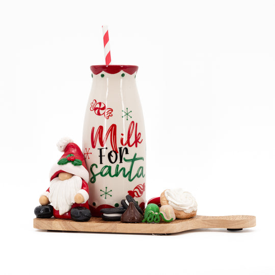 Christmas Treat Board | Large | Cute Christmas Kitchen Decor | Handmade | Made in Scottsbluff, NE | Clay Art Originals