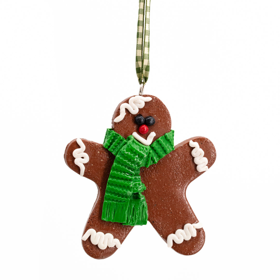 Gingerbread Ornament | Polymer Clay | Christmas Tree Decoration | Intricate Detail | Clay Art Originals | Made in Scottsbluff, NE | Clay Art Originals