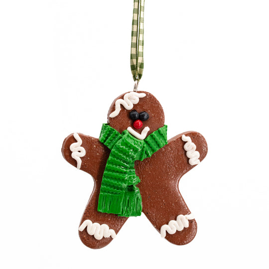 Gingerbread Ornament | Polymer Clay | Christmas Tree Decoration | Intricate Detail | Clay Art Originals | Made in Scottsbluff, NE | Clay Art Originals