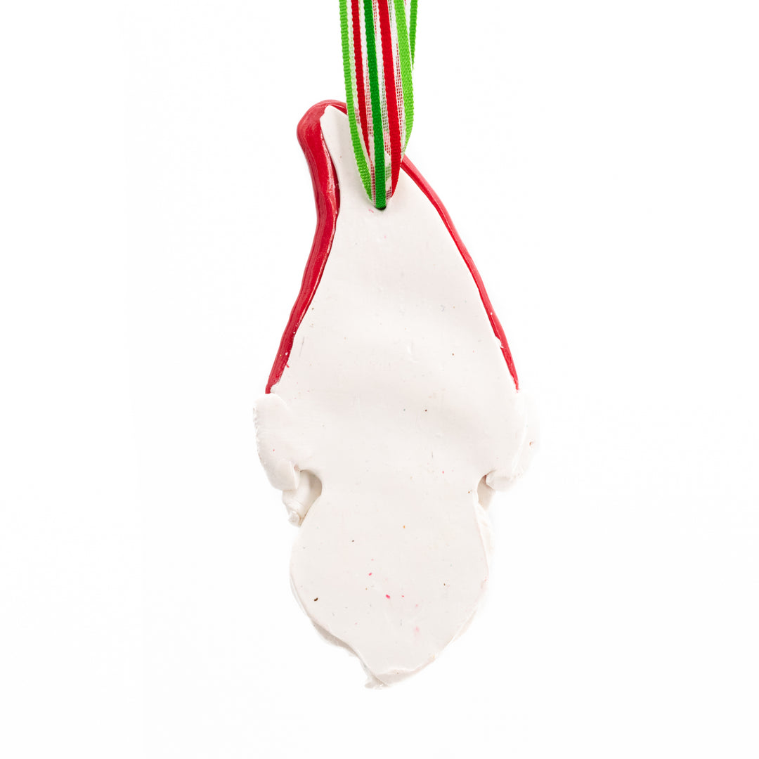 Santa Gnome Ornament | Add Holiday Cheer To Your Tree | Polymer Clay | Handmade in Scottsbluff, NE | Clay Art Originals