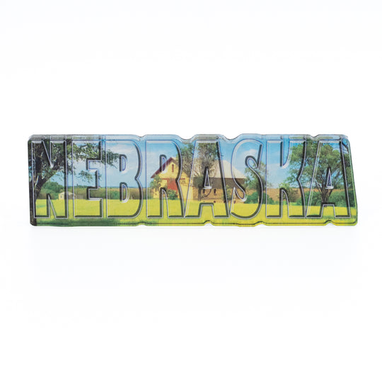 Nebraska Landscape Magnet | Iconic Nebraska Scenery | Refrigerator Magnet | From Nebraska Gift Shop