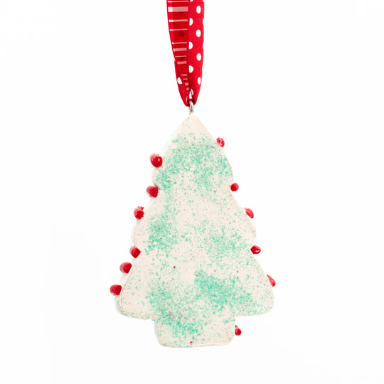 Christmas Cake Ornament | Famous Holiday Dessert | Charming Replica | Made in Scottsbluff, NE | Clay Art Originals