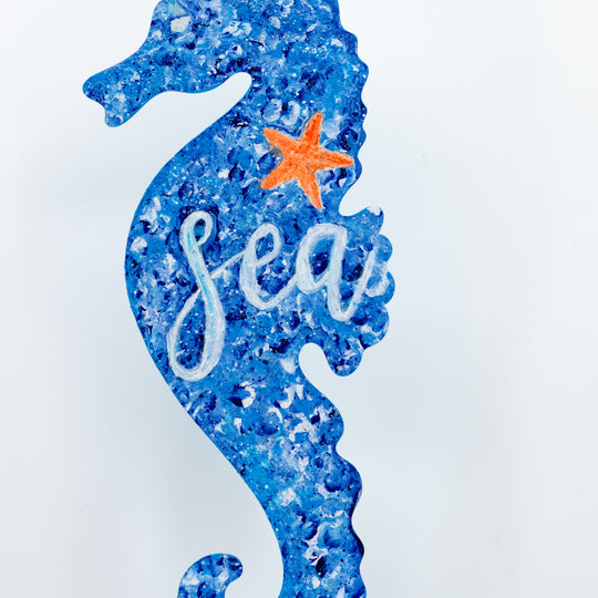 Sea Horse Painting and Sign