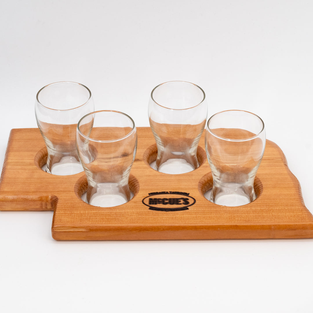 McCue's Flight & Glass Set