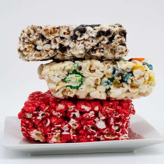 Popcorn Cake Trio | Cookies & Cream, Cinnamon, & Confetti Cakes Included | Nebraska Popcorn