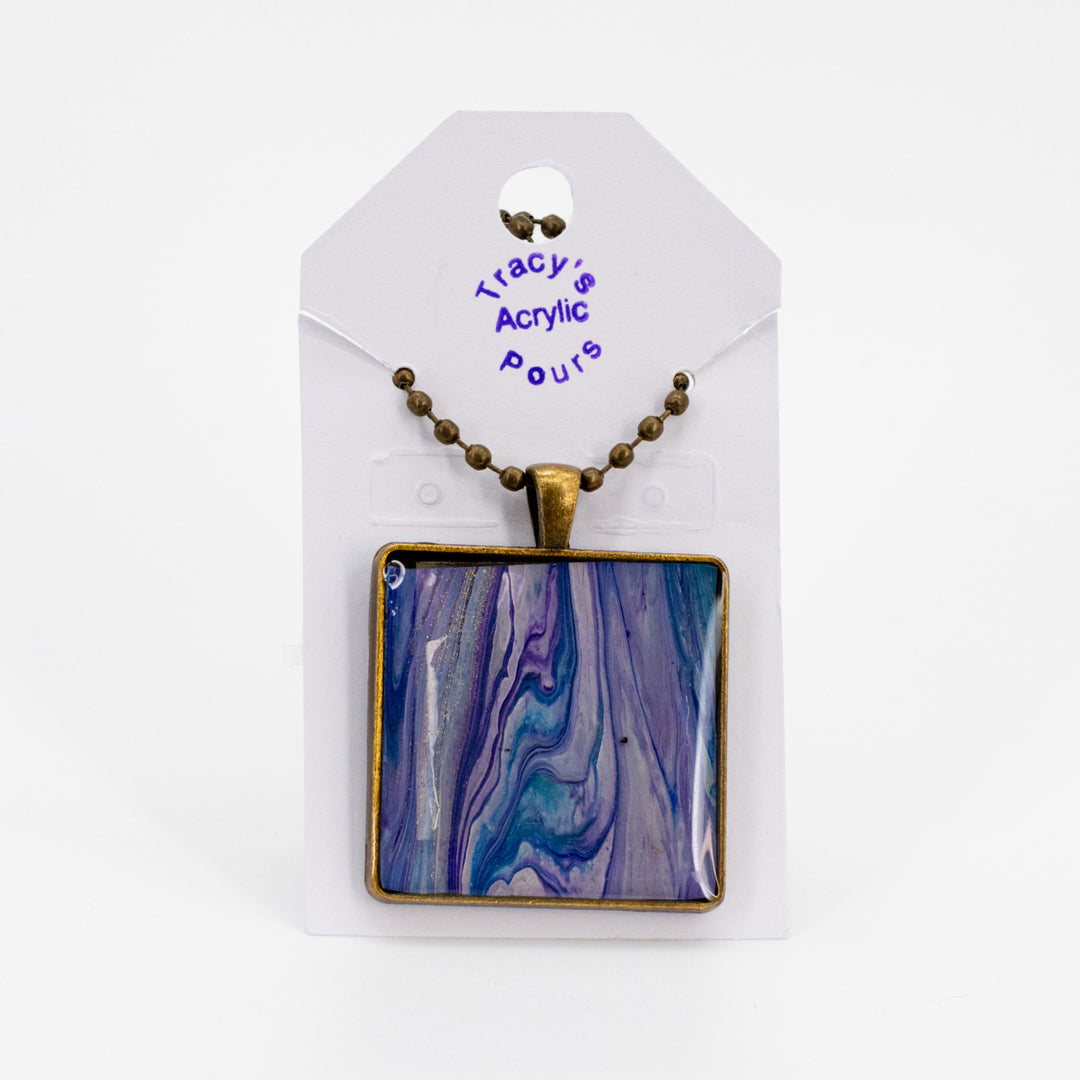 Woman's Necklace | Multiple Styles | Handmade in Kearney, NE | Simple + Stylish Jewlery | Tracy's Acrylic Pours