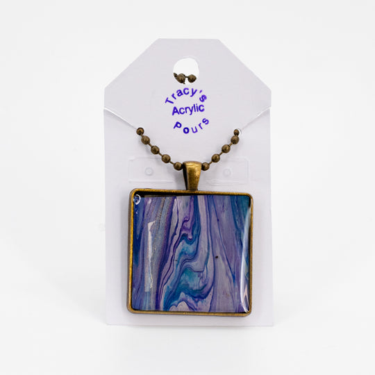 Woman's Necklace | Multiple Styles | Handmade in Kearney, NE | Simple + Stylish Jewlery | Tracy's Acrylic Pours