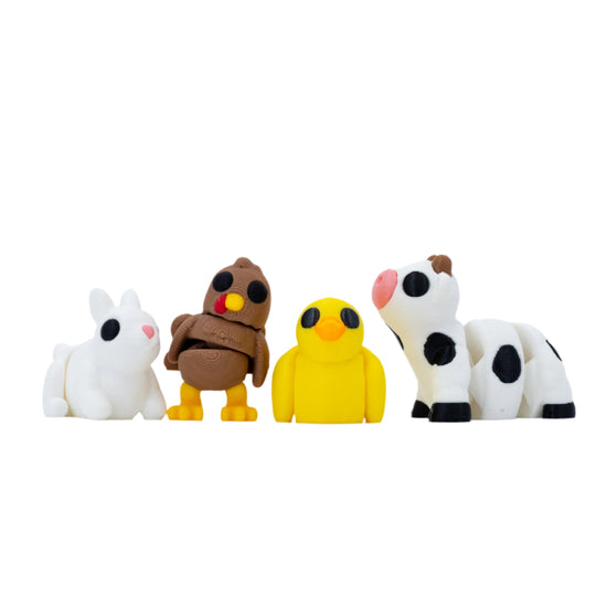 3D Printed Mini Figurines | Find Your Favorite Animal | Durable | Made in Holdrege, NE | Black Sheep Productions