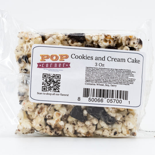 Cookies and Cream Popcorn Cake | 3 oz | Pop Corner