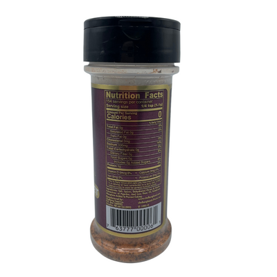 Nutrition Facts On The Back Of A 6 oz. Chef's Secret All Purpose Seasoning Bottle