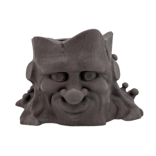 Pottery Old Man Pot Plant Or Utensil Holder | 3.5" x 3.5" x 2.75" | Color Crete Creations