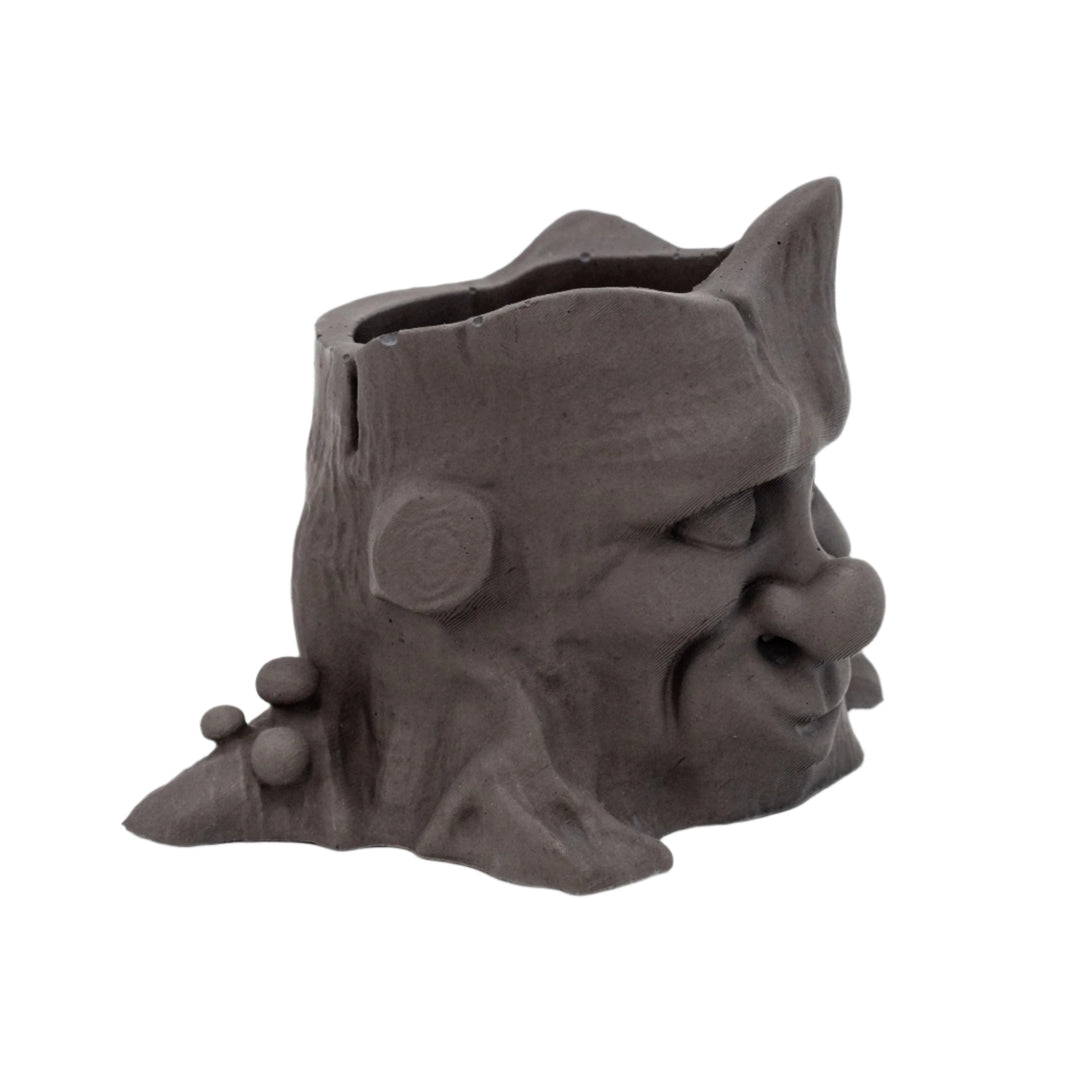 Pottery Old Man Pot Plant Or Utensil Holder | 3.5" x 3.5" x 2.75" | Color Crete Creations