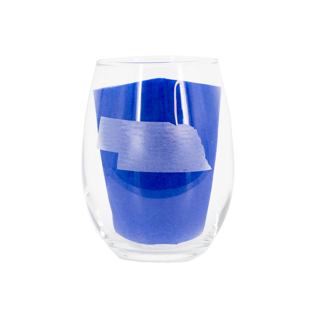 Stemless Wine Glass | Nebraska Engraved | 11.5 oz. | Perfect Gift For Wine Lover | Made in Alda, NE | RCK Creations & More