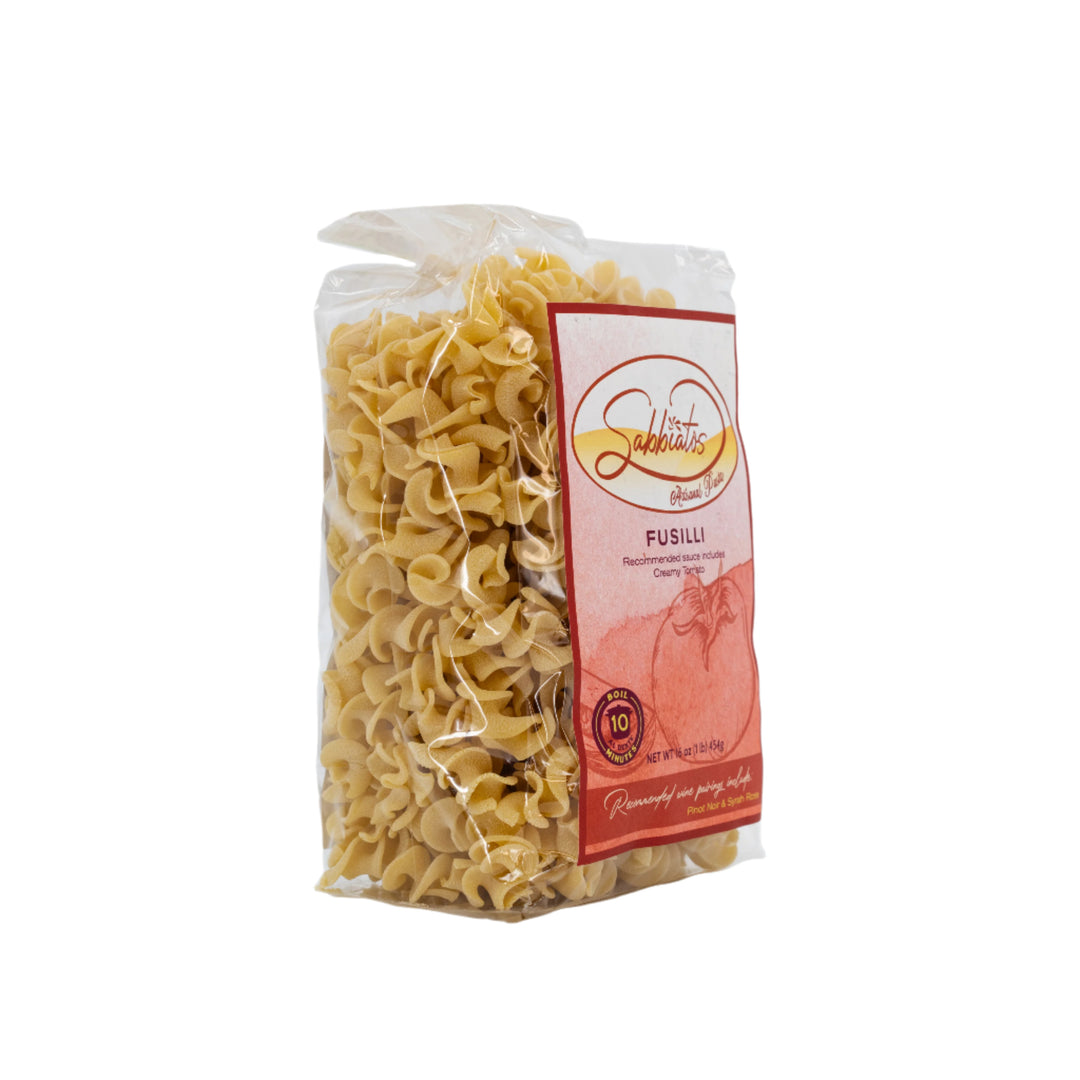 Fusilli Pasta | Handmade in Small Batches | Artisan Pasta | Made in Mullen, NE | Sabbiatos