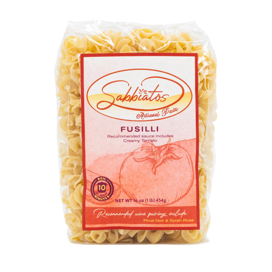 Fusilli Pasta | Handmade in Small Batches | Artisan Pasta | Made in Mullen, NE | Sabbiatos