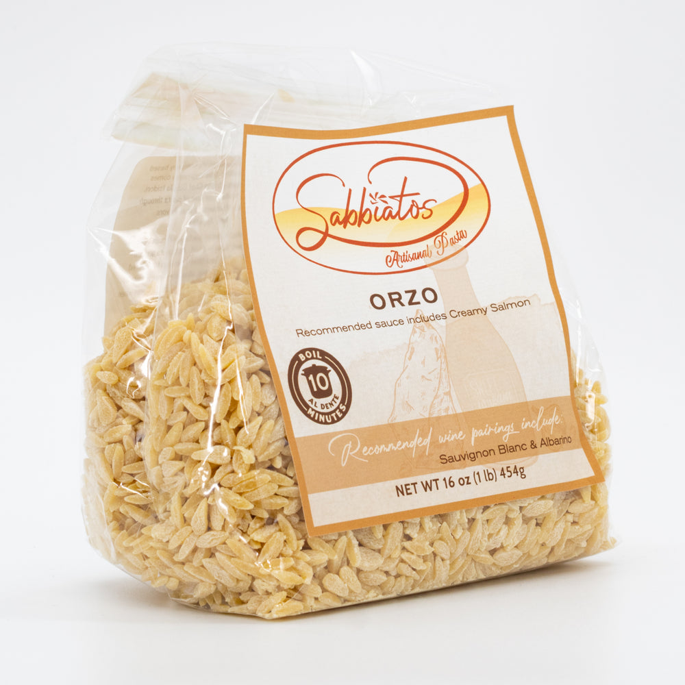 Orzo | Short-Cut Pasta | Made in Small Batches | Nebraska Pasta | Sabbiatos