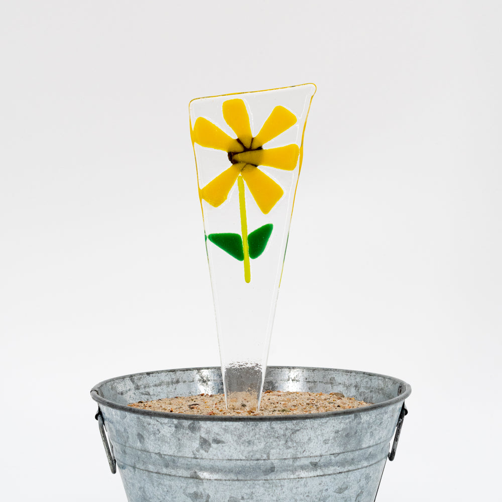 Glass Flower Splinter Art | Spring Home & Yard Decor | Handmade | Springfield Artworks