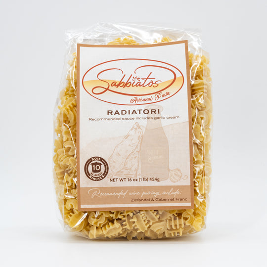 Radiatori Pasta | Hand Made Artisan Pasta | Nebraska Pasta | Made in Mullen, NE | Sabbiatos