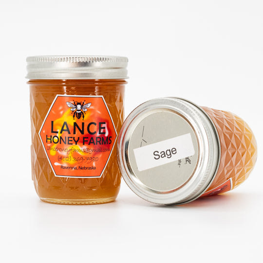 All Natural Raw Honey | Sage Honey | Rich but Pleasant Flavor | Authentic Non-GMO Honey | 12 oz Jar