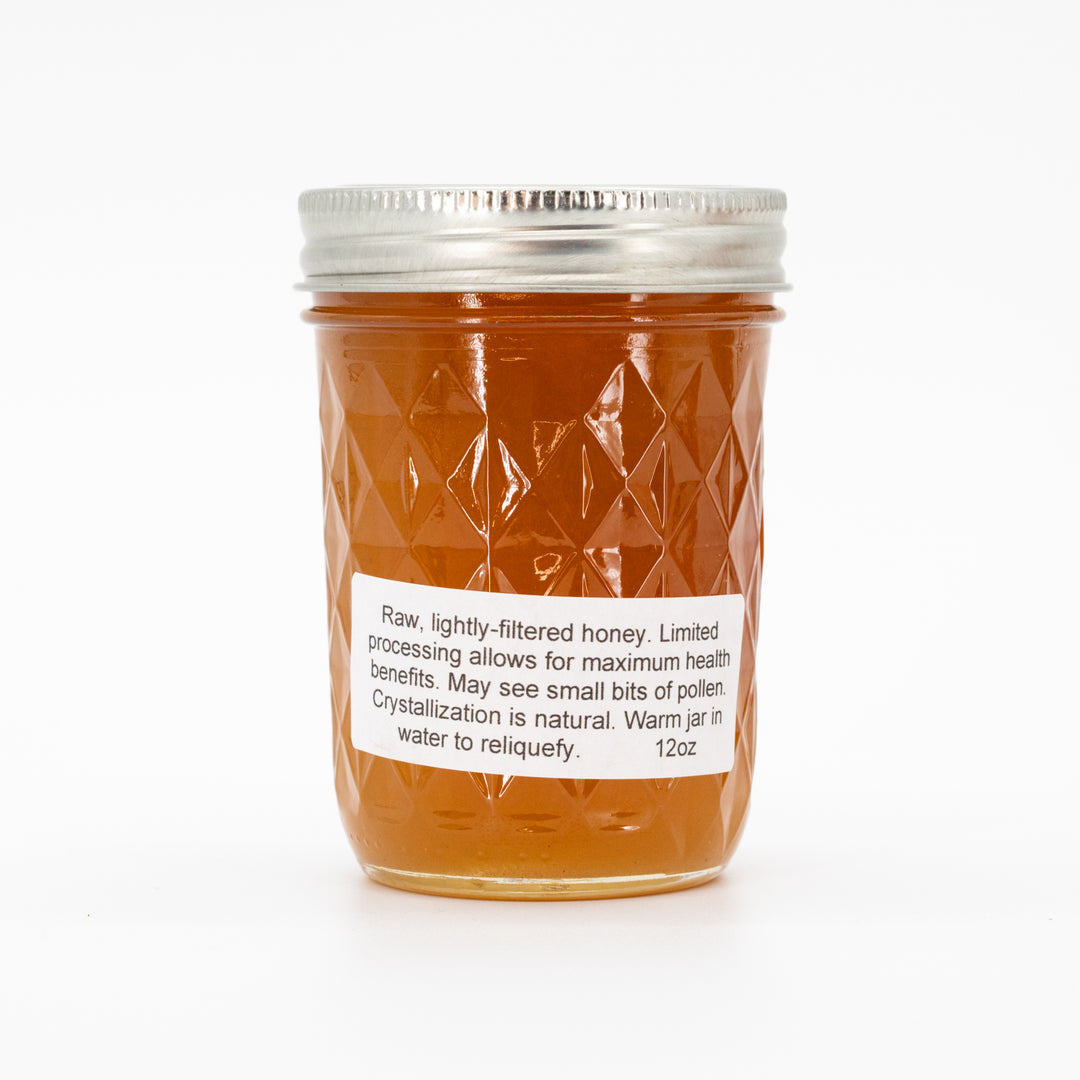 All Natural Raw Honey | Sage Honey | Rich but Pleasant Flavor | Authentic Non-GMO Honey | 12 oz Jar