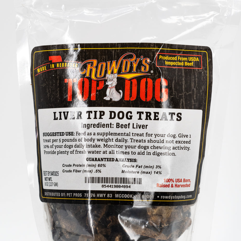 Liver Tip Dog Treat | 8 oz. Bag | Made in the USA