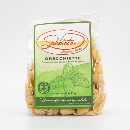 Orcchiette Pasta | Shell-Shaped Noodles | Nebraska Pasta | Made in Small Batches | Sabbiatos