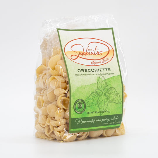 Orcchiette Pasta | Shell-Shaped Noodles | Nebraska Pasta | Made in Small Batches | Sabbiatos