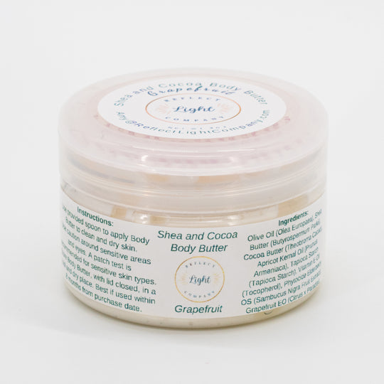 Natural Shea & Cocoa Body Butter | Achieve Soft, Nourished Skin | Nutrient-Rich | Made in Hastings, NE | Reflect Light Company