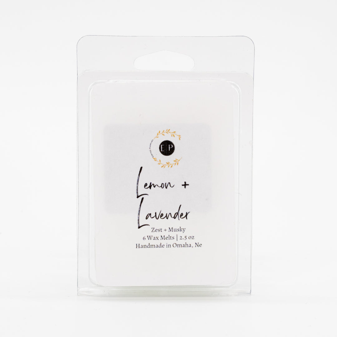 Lemon & Lavender Wax Melt | 2.5 oz. | Wax Tarts | Refreshing | Natural Wax + Fragrances | Eternal Promises | Made in Omaha, NE