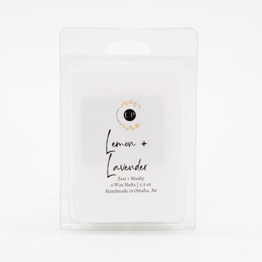 Lemon & Lavender Wax Melt | 2.5 oz. | Wax Tarts | Refreshing | Natural Wax + Fragrances | Eternal Promises | Made in Omaha, NE