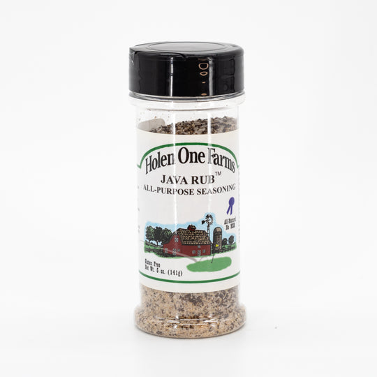 Java Rub and Seasoning | 5 oz. Bottle | Rib and Roast Rub | Bold Flavor | Nebraska Seasoning | No MSG | Sea Salt | Perfect for Grilling and Cooking