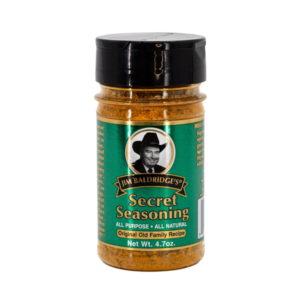 Jim Baldridge Secret Seasoning | Pack of 3 | 4.7 oz. Bottle | Perfect Meat and Vegetable Seasoning | Combination Of 23 Herbs And Spices | Adds Delicious Flavor To Every Dish | Nebraska Seasoning