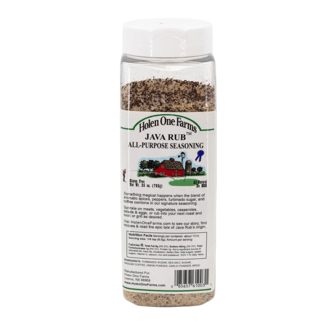 Java Rub and Seasoning | Pack of 3 | 25 oz. Bottle | Meat Rub | No MSG | Nebraska Seasoning | Bold Flavor | Ideal for Grilling and Cooking | All-Purpose Seasoning