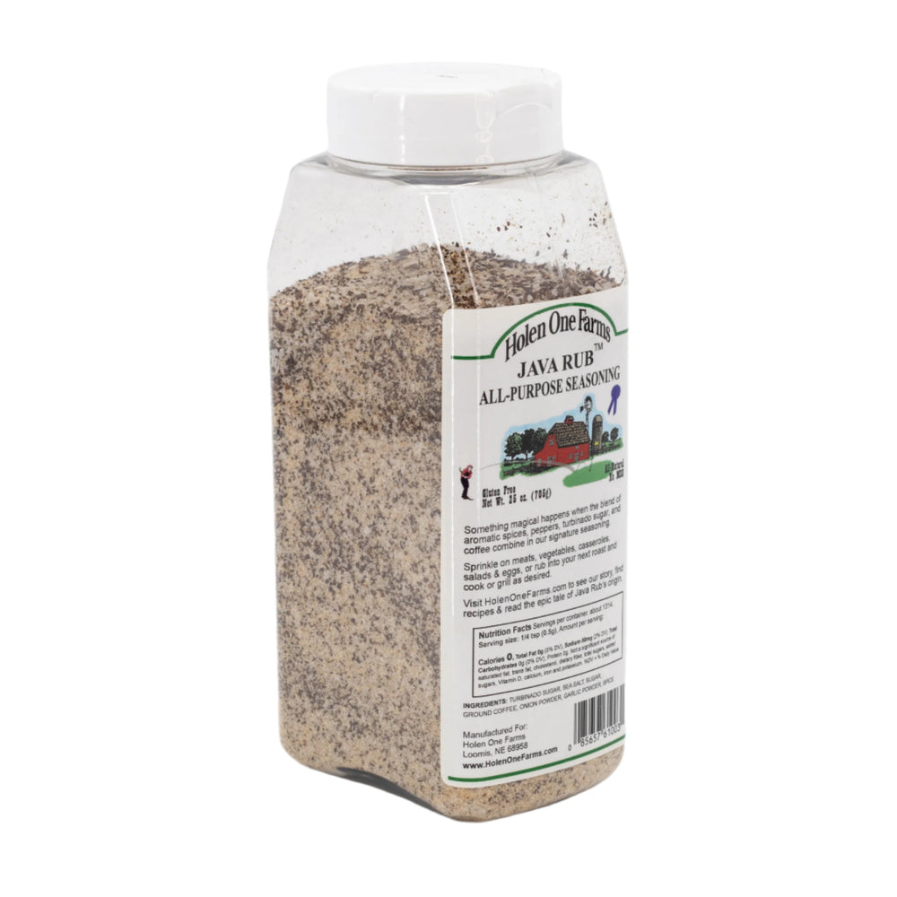 Java Rub and Seasoning | 25 oz. Bottle | Meat Rub | No MSG | Nebraska Seasoning | Bold Flavor | Ideal for Grilling and Cooking | All-Purpose Seasoning