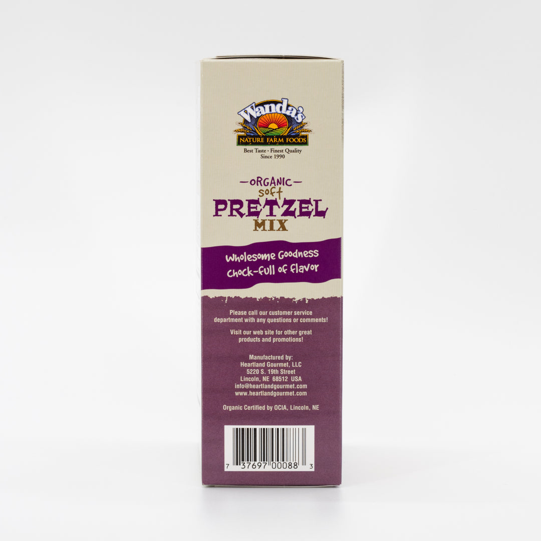 Organic Soft Pretzel Mix | 15 oz. | Soft, Warm Pretzel Kit | Wanda's