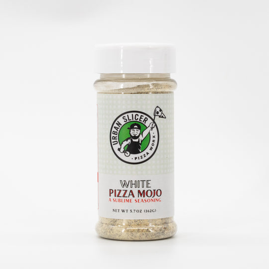 White Pizza Mojo | 4.7 oz. | Pizza Seasoning | Garlic, Buttery Cheese Blend | Sublime Seasoning | Urban Slicer Pizza Worx | Made in Omaha, NE