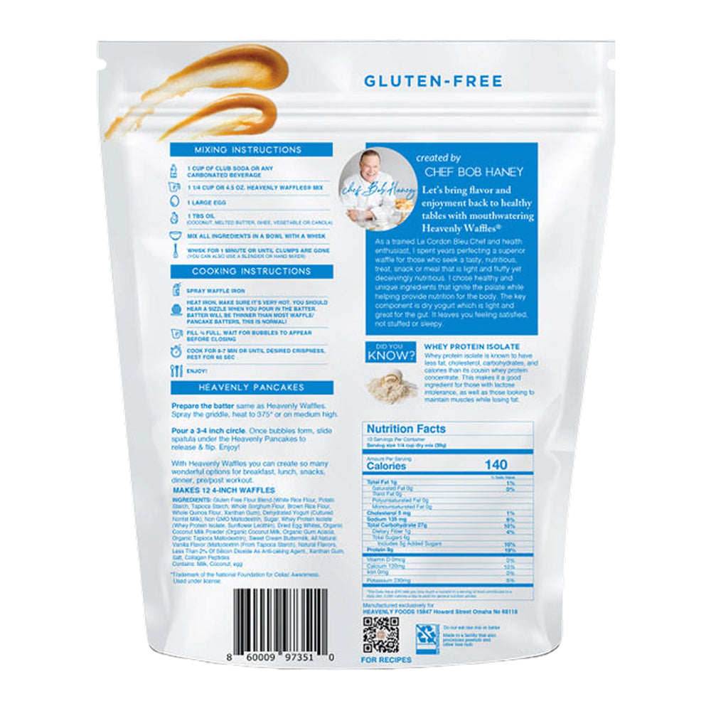 Gluten Free Waffle Mix | 13.5 oz | Heavenly Waffles