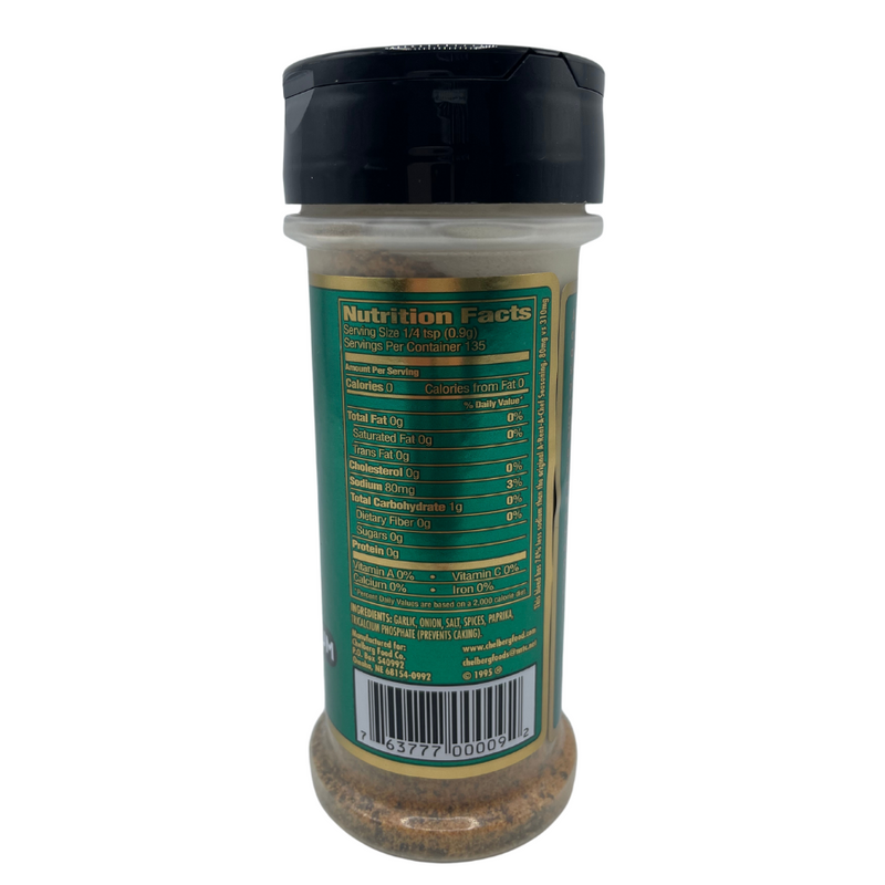 Reduced Sodium Seasoning | All Purpose | All Natural | No MSG | Gluten and Sugar Free | 4.3 oz. Bottle