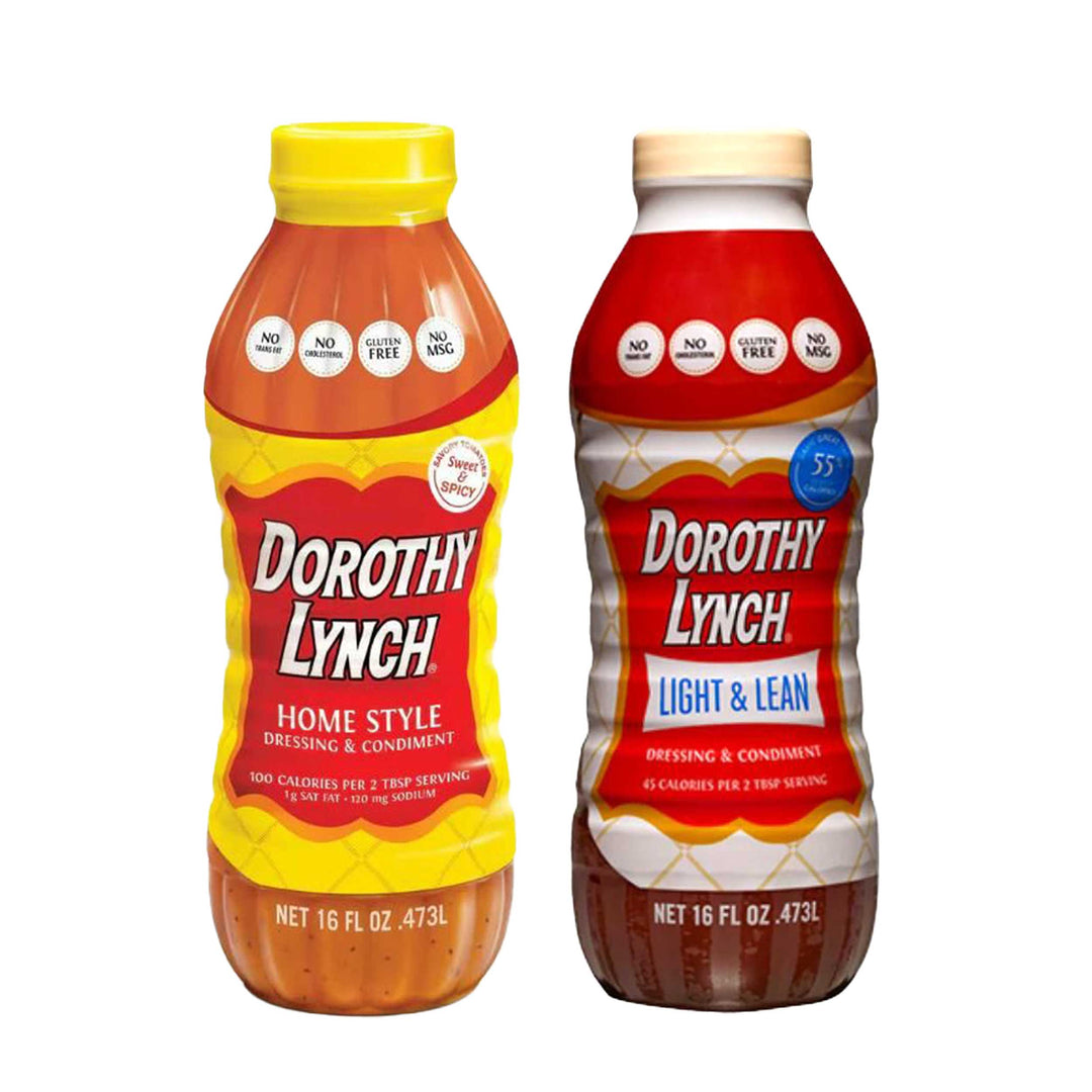 Dorothy Lynch Salad Dressing | 16 oz Homestyle & 16 oz Light & Lean Dorothy Lynch Salad Dressing | 16 oz Homestyle & 16 oz Light & Lean