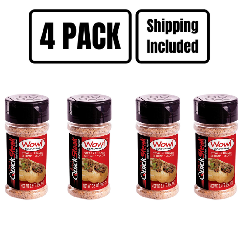 Wow! Seasoning | 3.5 oz. Bottle | Best Multipurpose Seasoning | No MSG |  Savory and Satisfying Flavor | Pack of 3 | Shipping Included