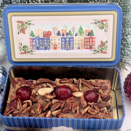 Grandma's Fruitcake in Holiday Tin | 1 lb | Beatrice Bakery
