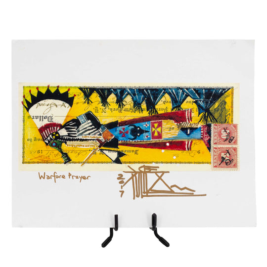 Warfare Prayer Print | 11" x 9" | Oglala Lakota Signature | Nebraska Tribal Art