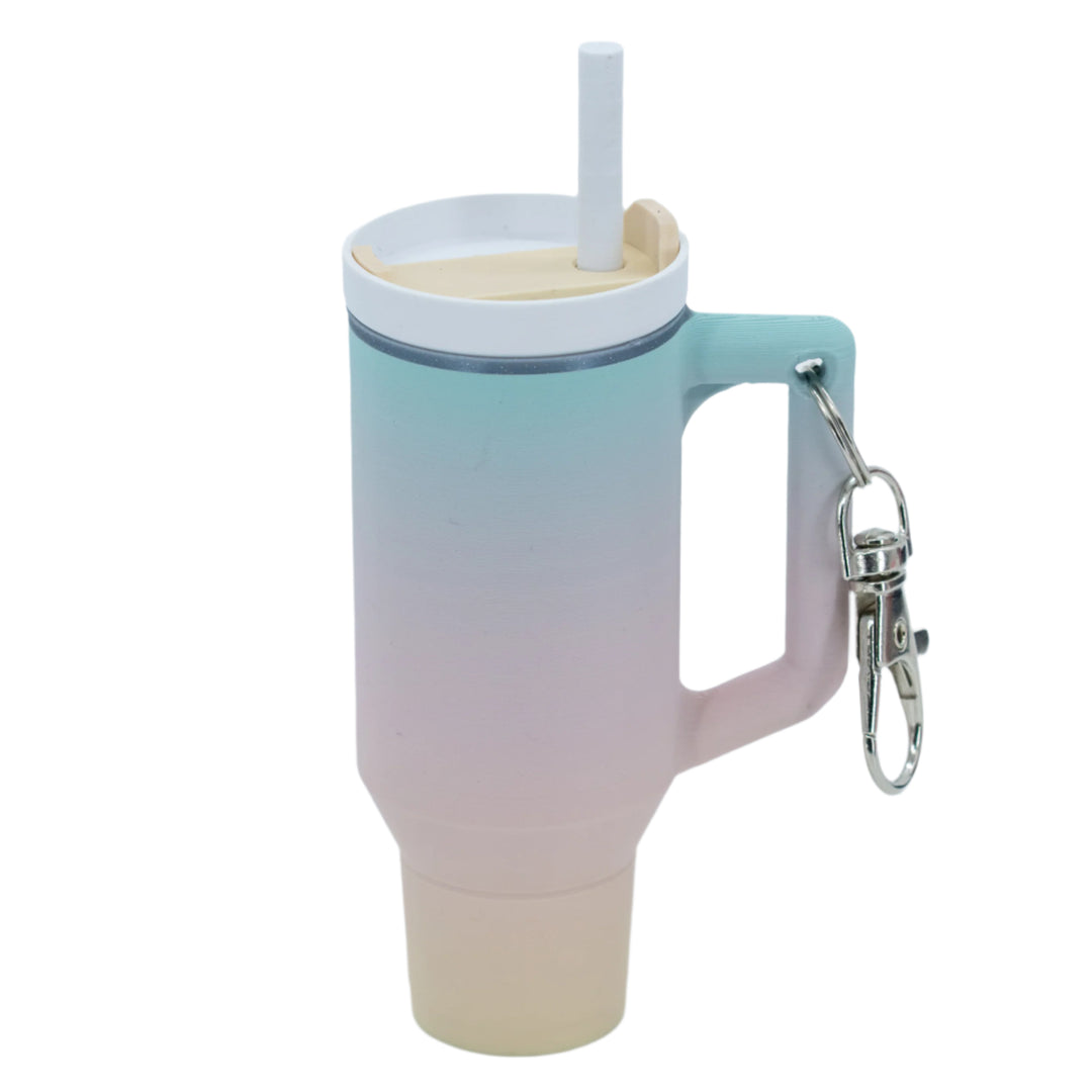 3D Printed Mini Tumbler Cup Key Chain & Chapstick Pouch | Multiple Colors | Black Sheep Productions LLC